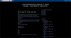 Desktop Screenshot of pearljambootlegarchive2000.blogspot.com