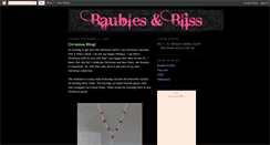 Desktop Screenshot of baublesandbliss.blogspot.com