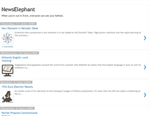 Tablet Screenshot of newselephant.blogspot.com