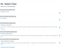 Tablet Screenshot of mssealysclass.blogspot.com