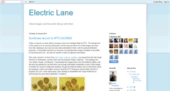 Desktop Screenshot of electriclane.blogspot.com