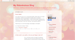 Desktop Screenshot of myridonkulousblog.blogspot.com