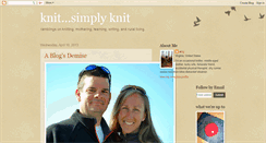 Desktop Screenshot of knitsimplyknit.blogspot.com