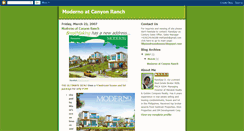 Desktop Screenshot of moderno-canyonranch.blogspot.com