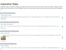 Tablet Screenshot of inspirationtoday-chris.blogspot.com