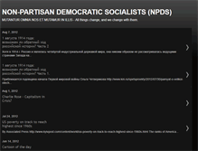 Tablet Screenshot of npdemsocialist.blogspot.com