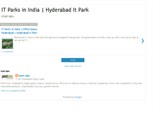 Tablet Screenshot of indiaitparks.blogspot.com