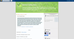 Desktop Screenshot of medicalcodingtutor.blogspot.com