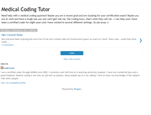 Tablet Screenshot of medicalcodingtutor.blogspot.com