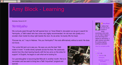 Desktop Screenshot of amyblock-learning.blogspot.com