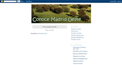 Desktop Screenshot of conocemadridoeste.blogspot.com