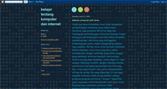 Desktop Screenshot of belajar-internet.blogspot.com