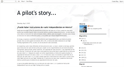 Desktop Screenshot of apilotstory.blogspot.com