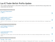 Tablet Screenshot of laz-ie-trader.blogspot.com