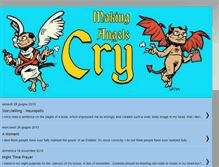 Tablet Screenshot of makingangelscry.blogspot.com