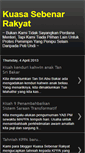 Mobile Screenshot of kuasasebenarrakyat.blogspot.com