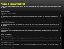 Tablet Screenshot of kuasasebenarrakyat.blogspot.com