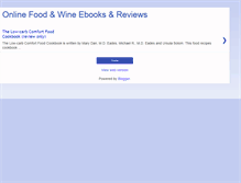 Tablet Screenshot of foodwineebooks.blogspot.com