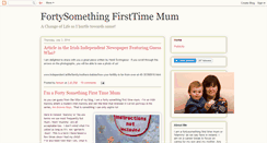 Desktop Screenshot of fortysomethingfirsttimemum.blogspot.com