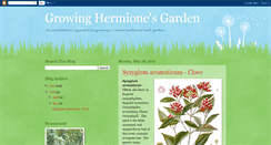 Desktop Screenshot of hermionesgarden.blogspot.com