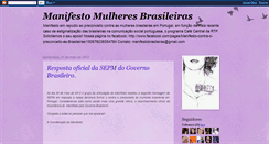 Desktop Screenshot of manifestomulheresbrasileiras.blogspot.com