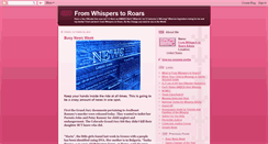 Desktop Screenshot of fromwhisperstoroars.blogspot.com