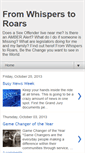 Mobile Screenshot of fromwhisperstoroars.blogspot.com