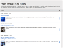 Tablet Screenshot of fromwhisperstoroars.blogspot.com