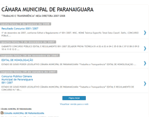 Tablet Screenshot of camaramunicipaldeparanaiguara.blogspot.com