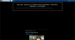 Desktop Screenshot of onlineindianactress.blogspot.com