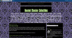 Desktop Screenshot of hauntedmansioncollectibles.blogspot.com