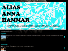 Tablet Screenshot of aliasannahammar.blogspot.com