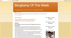Desktop Screenshot of bergkampoftheweek.blogspot.com