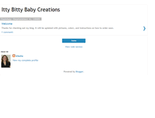 Tablet Screenshot of ittybittybabycreations.blogspot.com