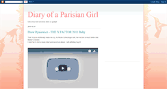 Desktop Screenshot of diaryofaparisiangirl.blogspot.com