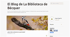 Desktop Screenshot of bibliotecabecquer.blogspot.com