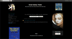 Desktop Screenshot of great-gatsby-movie-trailer.blogspot.com