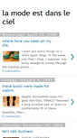 Mobile Screenshot of lamodeestdansleciel.blogspot.com