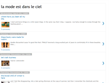 Tablet Screenshot of lamodeestdansleciel.blogspot.com