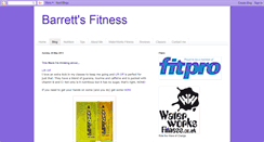 Desktop Screenshot of barrettsfitness.blogspot.com