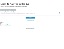 Tablet Screenshot of learntoplaytheguitardvd.blogspot.com