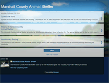 Tablet Screenshot of marshallcountyanimalshelter.blogspot.com