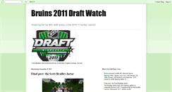 Desktop Screenshot of bruins2011draftwatch.blogspot.com