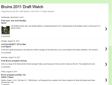 Tablet Screenshot of bruins2011draftwatch.blogspot.com