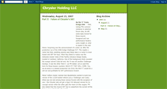 Desktop Screenshot of chryslerllc.blogspot.com