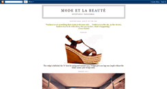 Desktop Screenshot of modeetlabeaute.blogspot.com