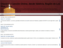 Tablet Screenshot of oracionycanciononline.blogspot.com