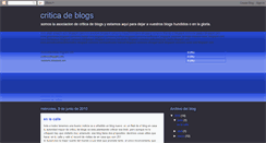 Desktop Screenshot of losamosdelacritica.blogspot.com