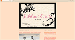 Desktop Screenshot of jubilantevents.blogspot.com