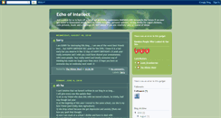 Desktop Screenshot of echo-of-intellect.blogspot.com